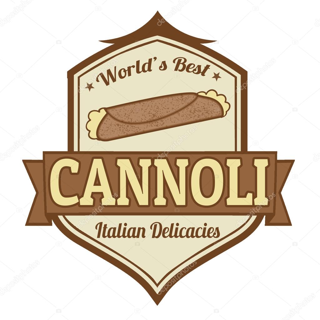 Cannoli stamp or label