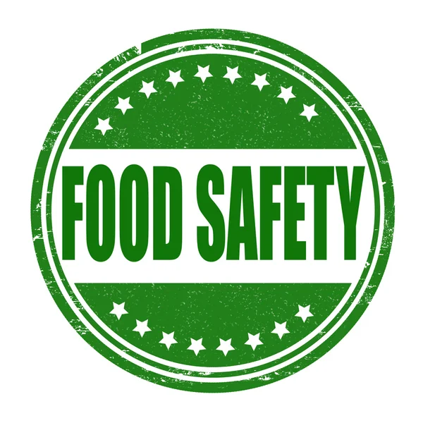 食品安全スタンプ — ストックベクタ