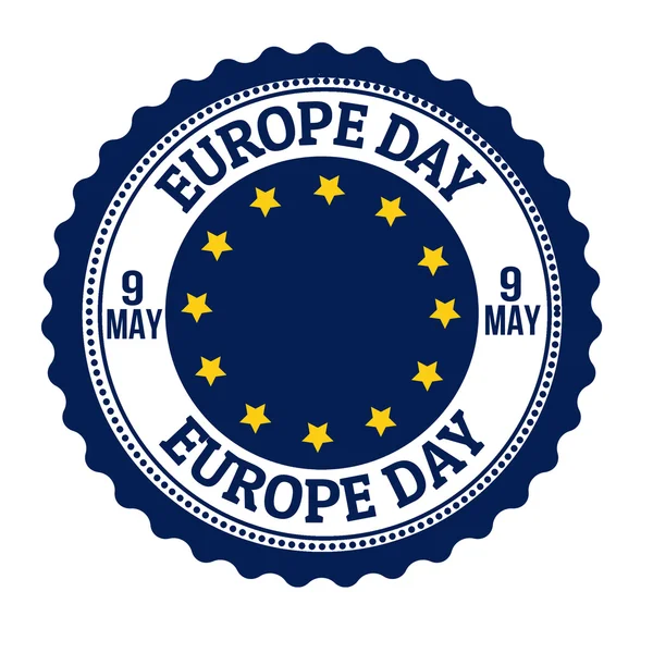 Pieczęć dzień Europy — Wektor stockowy