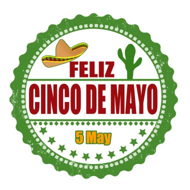 Feliz cinco de mayo damgası