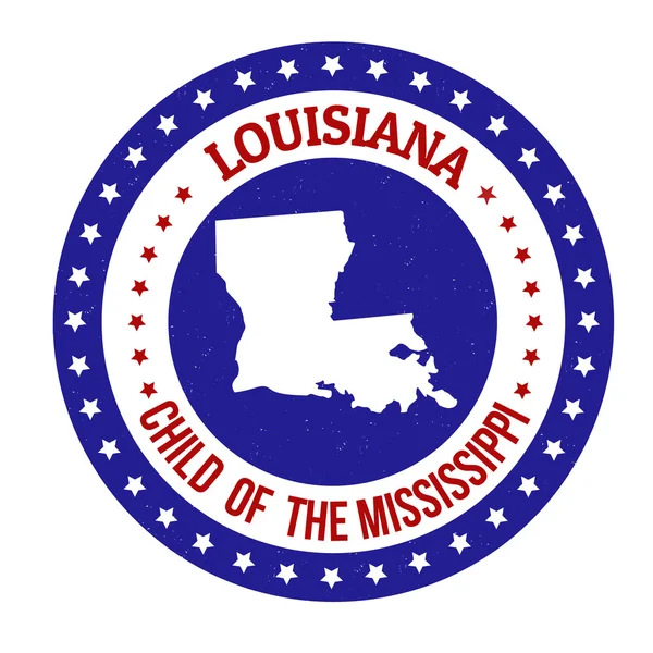 Sello Louisiana — Vector de stock