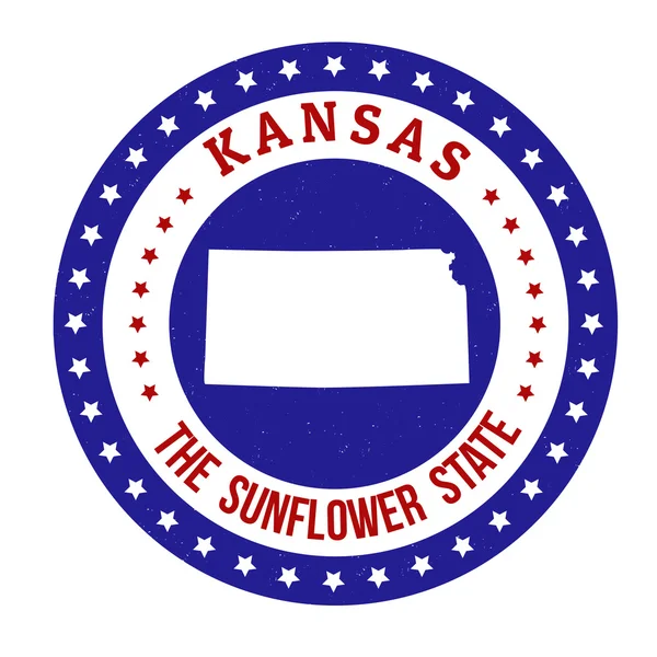 Kansas bélyegző — Stock Vector