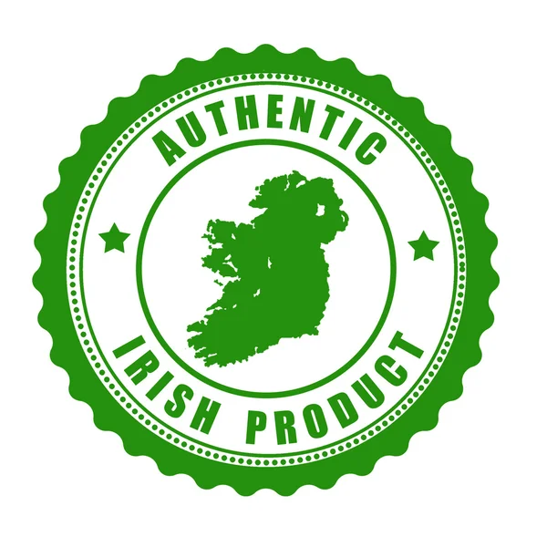 Authentique timbre de produit irlandais — Image vectorielle