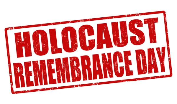 Holocaust remembrance day stamp — Stock Vector