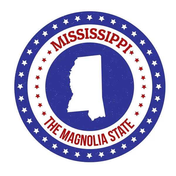 Mississippi stamp — Stock Vector