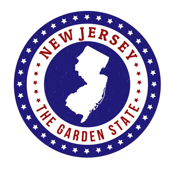 New Jersey bélyegző — Stock Vector