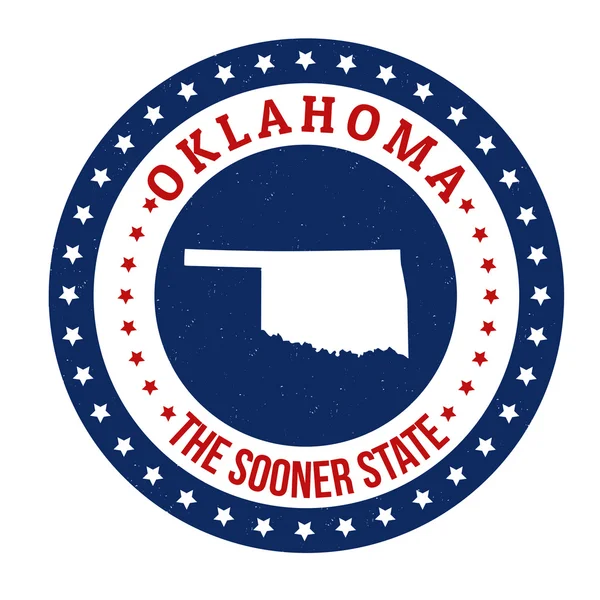 Timbre de l'Oklahoma — Image vectorielle
