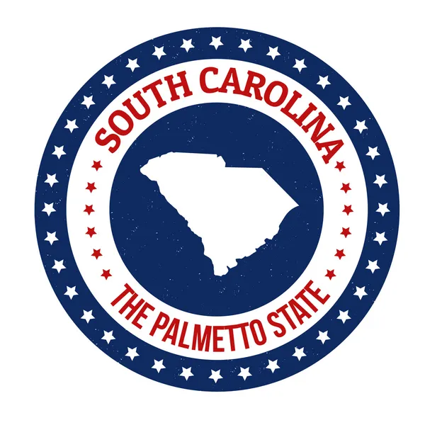 South carolina stempel — Stockvector