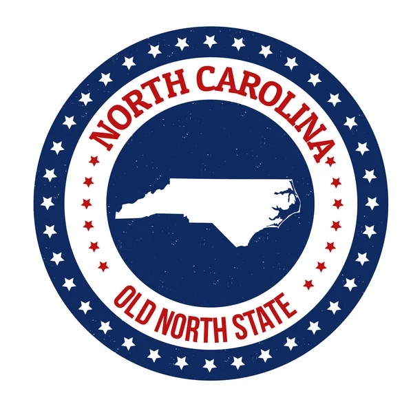 Sello Carolina del Norte — Vector de stock