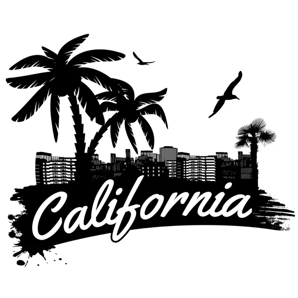 Californië poster — Stockvector