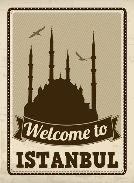 İstanbul retro poster Hoşgeldiniz