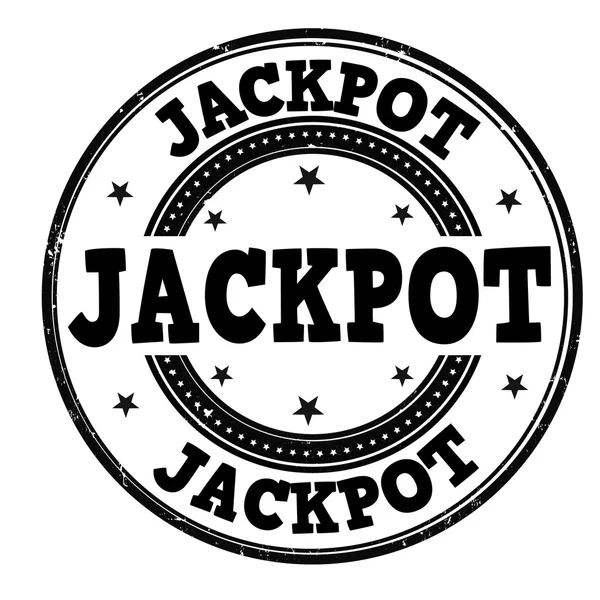 Jackpot  stamp — Stock Vector