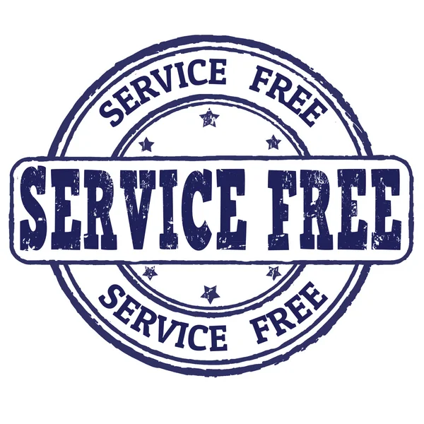 Carimbo gratuito de serviço — Vetor de Stock
