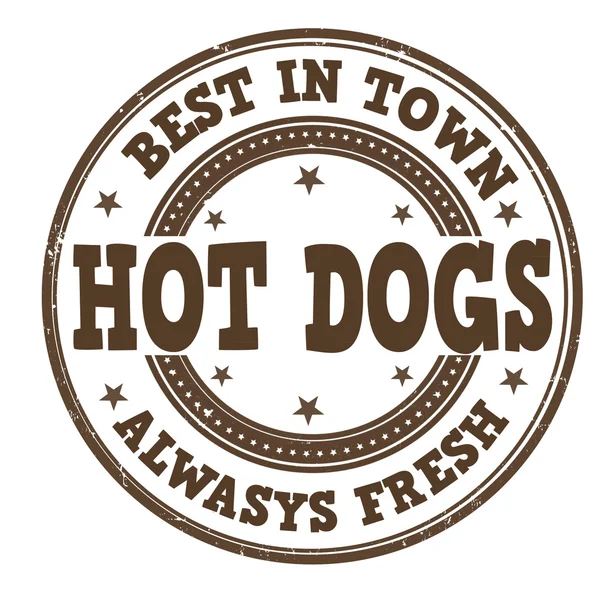 Hotdogs stempel — Stockvector