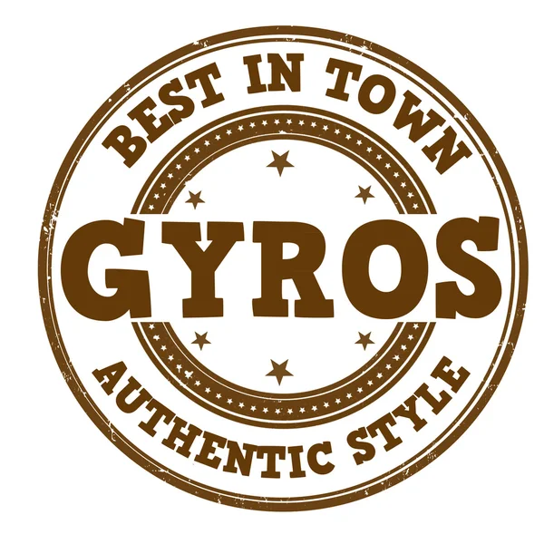 Timbro Gyros — Vettoriale Stock