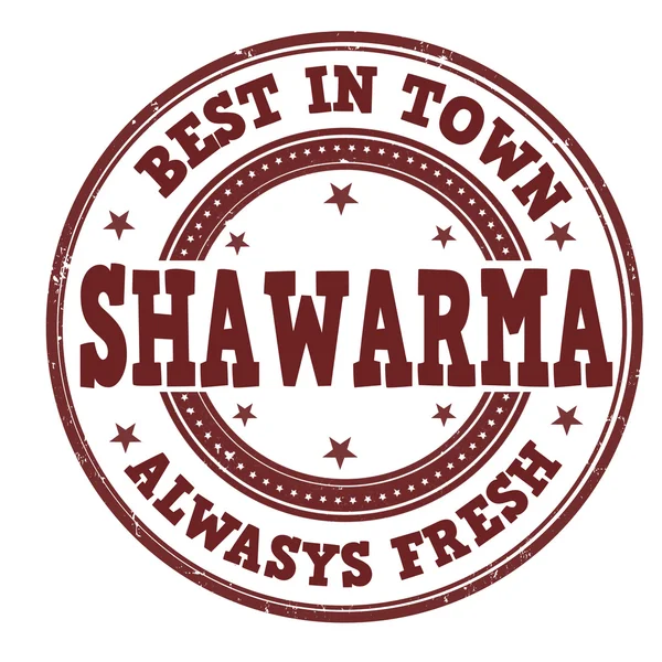 Carimbo Shawarma —  Vetores de Stock