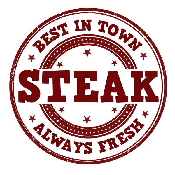 Timbre de steak — Image vectorielle