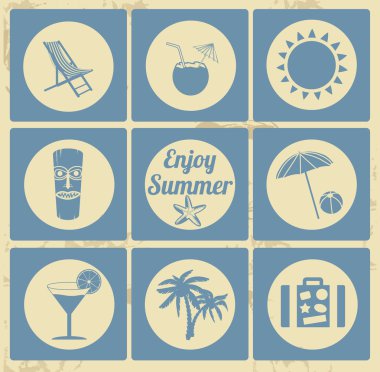 Icon set tatil
