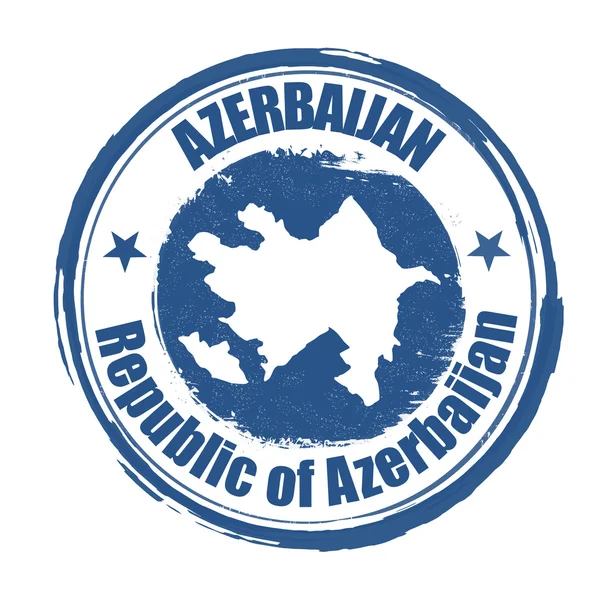 Timbre Azerbaïdjan — Image vectorielle