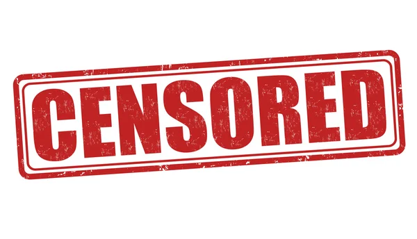 Censored offer stamp — Stock Vector