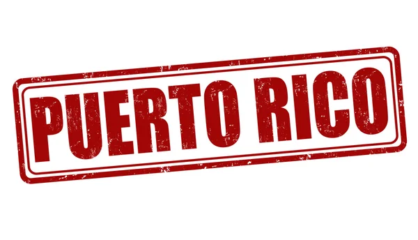 Timbre de Porto Rico — Image vectorielle