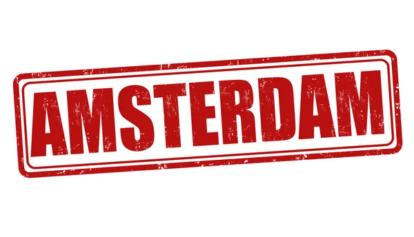 Amsterdam stempel — Stockvector