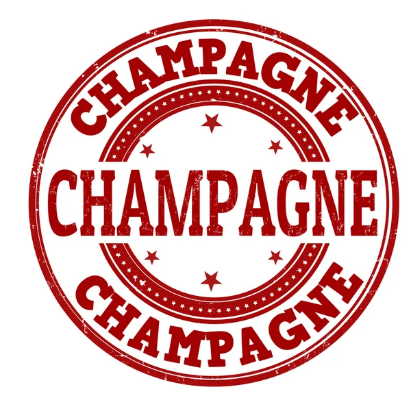 Champagne stamp — Stock Vector