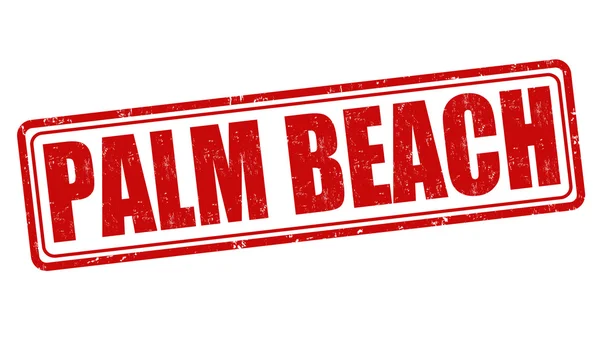 Timbre de Palm Beach — Image vectorielle