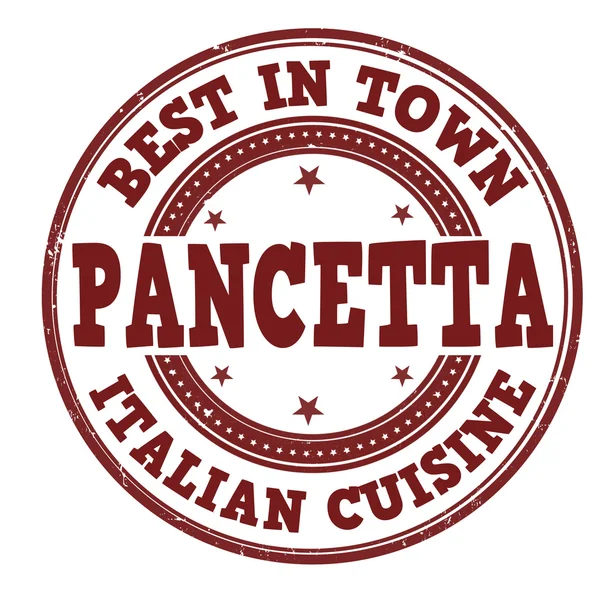 Pancetta stamp — Stock Vector