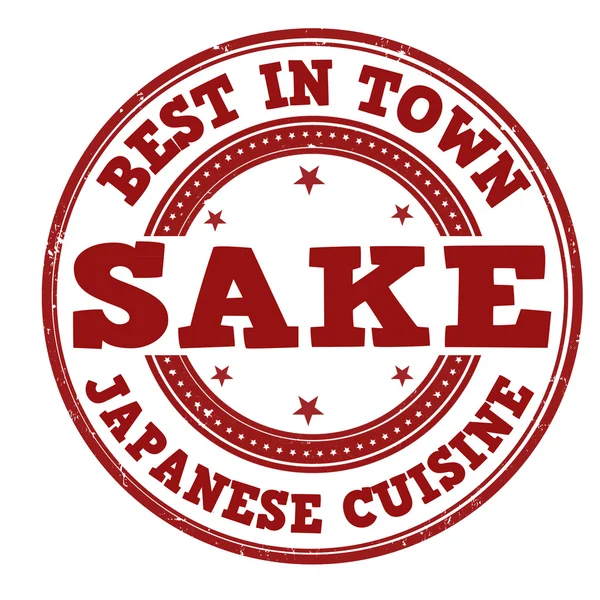 Timbre de saké — Image vectorielle