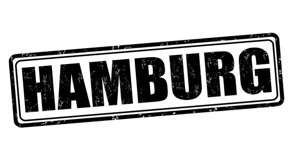 Hamburk razítko — Stockový vektor