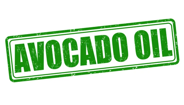 Timbro olio di avocado — Vettoriale Stock