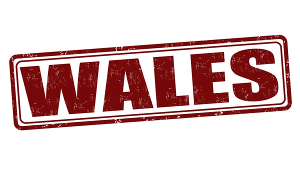 Wales stempel — Stockvector