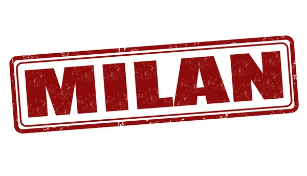 Milan stamp — Stock Vector