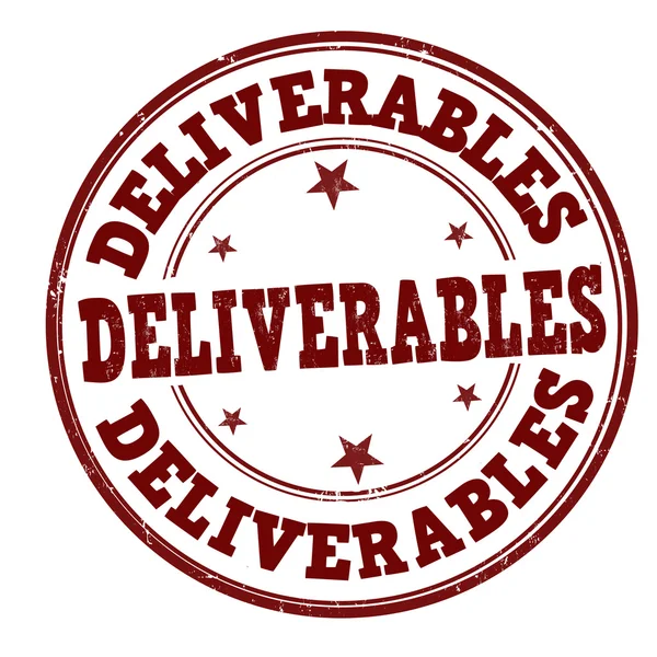 Francobollo Deliverables — Vettoriale Stock