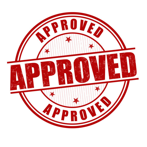 Approved stamp