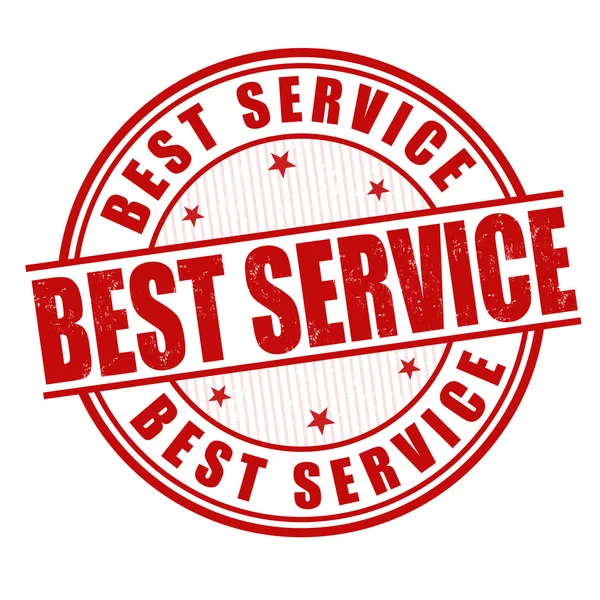 Best service stamp — Stock Vector