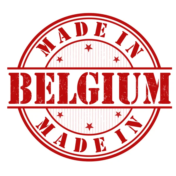 Fabriqué en timbre belge — Image vectorielle