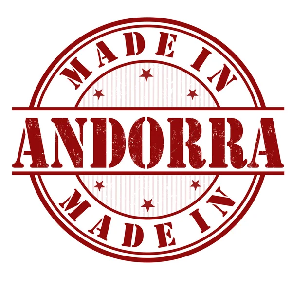 Made in Andorra stamp — Stock Vector
