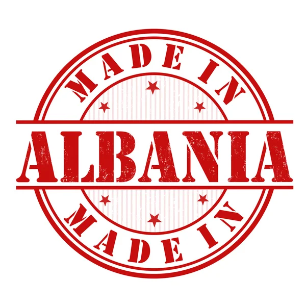 Made in Albania stamp — Stock Vector