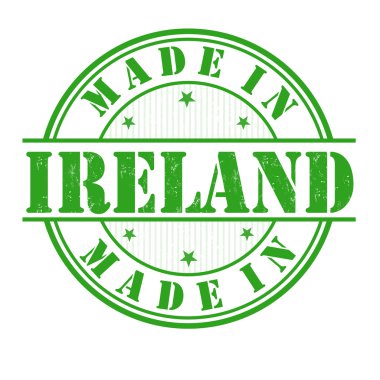 Made in Ireland stamp clipart