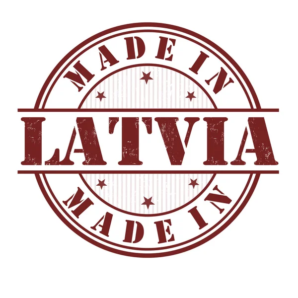 Made in Latvia stamp — Stock Vector