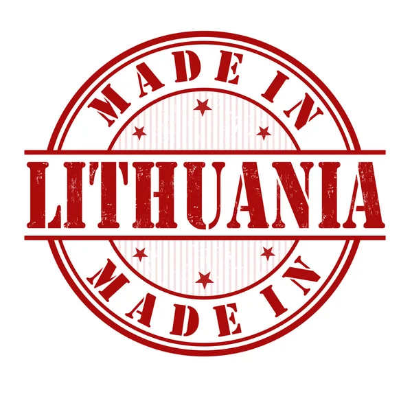Made in Lithuania stamp — Stock Vector