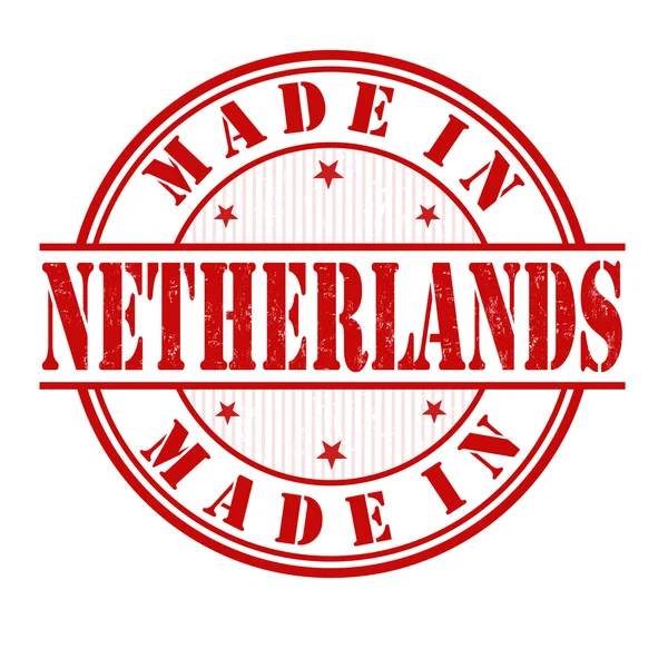 Fabriqué en timbre Pays-Bas — Image vectorielle