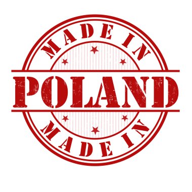 Made in Poland stamp clipart