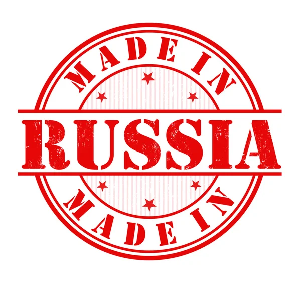 Made in Russia stamp — Stock Vector