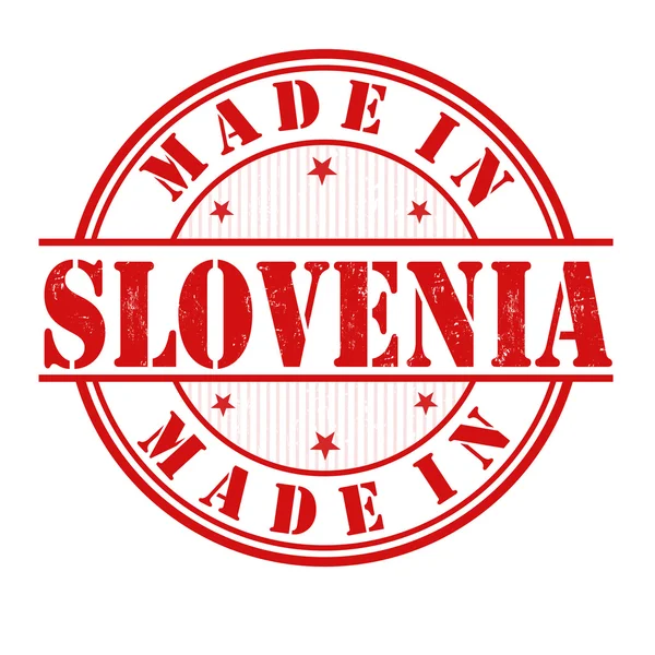 Gemaakt in Slovenië stempel — Stockvector