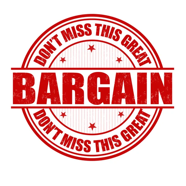 Bargain stamp — Stock Vector