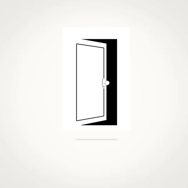 Εικονίδιο ανοιχτής πόρτας — Διανυσματικό Αρχείο