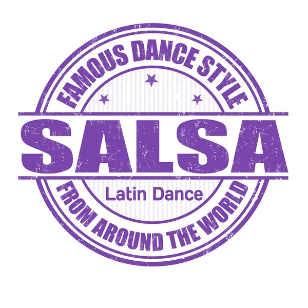 Salsa stamp — Stock Vector